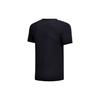 Li Ning Sports Fashion Series Logo Print Round Neck Short Sleeve T-Shirt Men Tops Black AHSN193-2