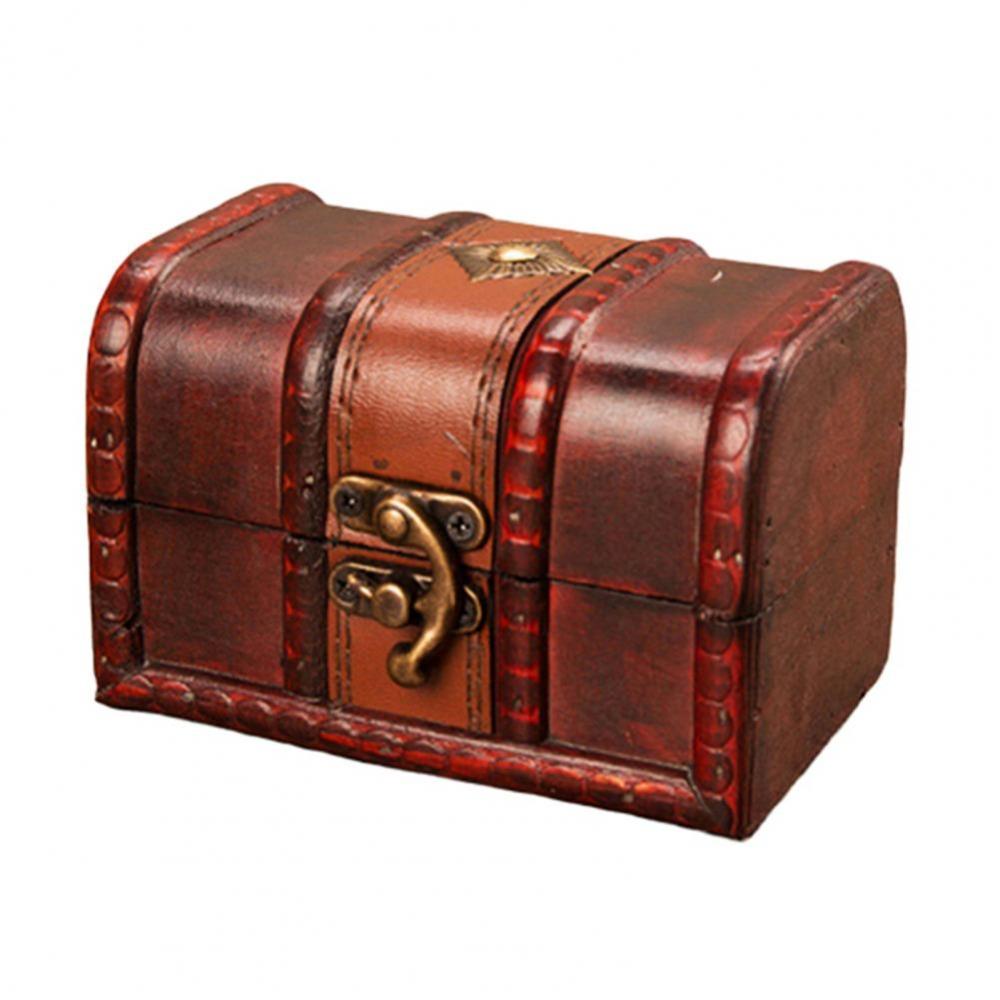 

Vintage Jewelry Storage Box Decorative Jewelry Box Antique Treasure Chest Storage Secret Box S