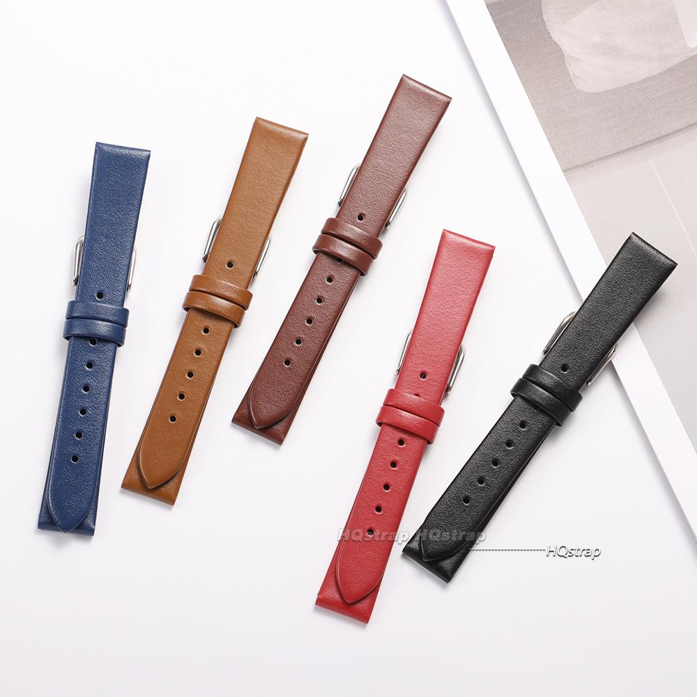 Slim Leather Watch Strap 8mm 10mm 12mm 14mm 16mm for Women Watch Accessories High Quality Watchband Universal Replacement Belt