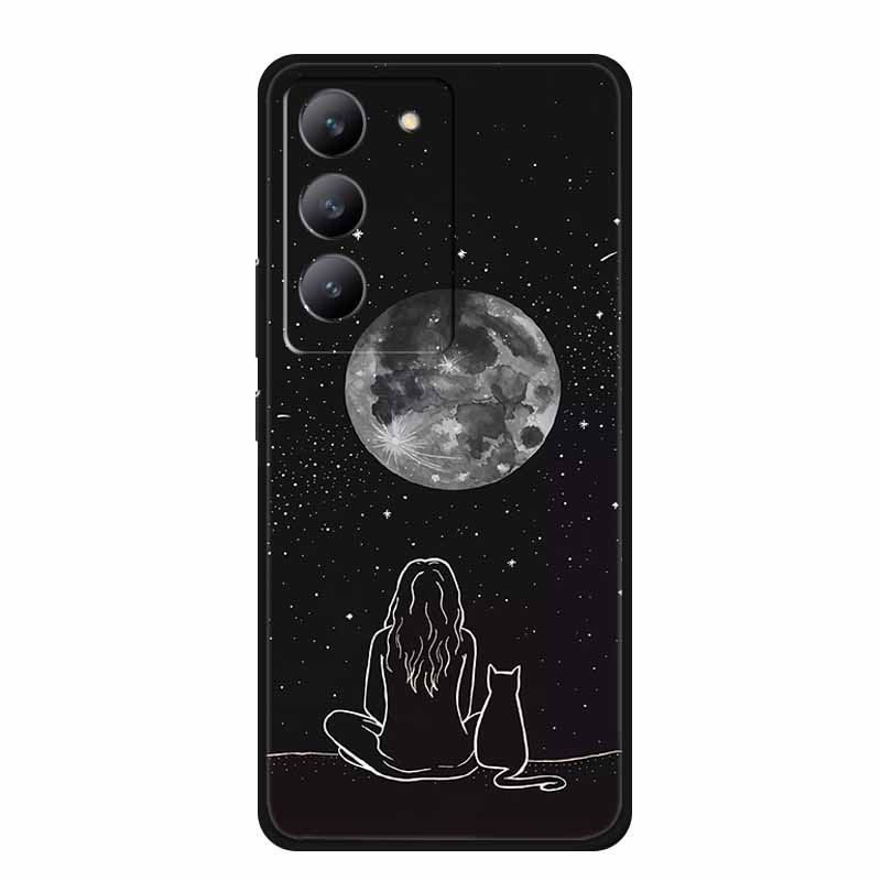 For Redmi 15 Phone Case Fashion Pictures Black Silicone TPU Soft Back Cover Case For Xiaomi Redmi 15 4G 5G Case Redmi15 Bag 6.9"