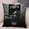 Colorful Motorcycle Cushion Cover Decor Vintage Style Bike Race  Pillowcase Soft Plush Pillow Case for Sofa Home Car 45x45cm