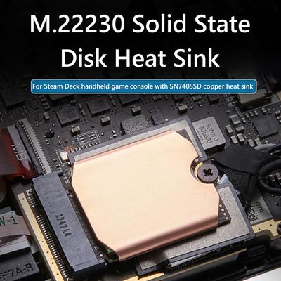 NEW M. 2 2230 Solid State Drive Heat Sink M2 NVMe For Steam Deck Hard Disk Copper Cooler Heat Sink Game Console SSD Heat Sink