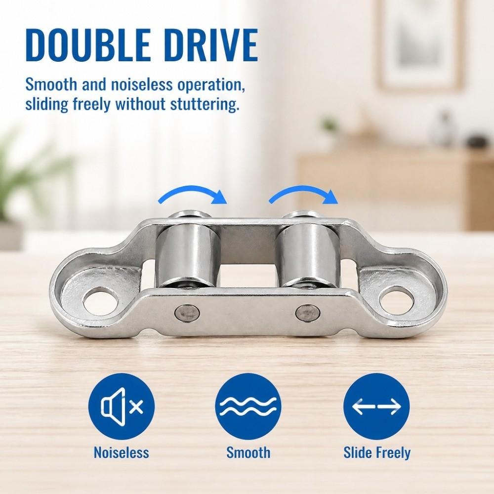 4pcs Stainless Steel Sliding Door Rollers Zinc Alloy Door Window Fittings Sliding Door