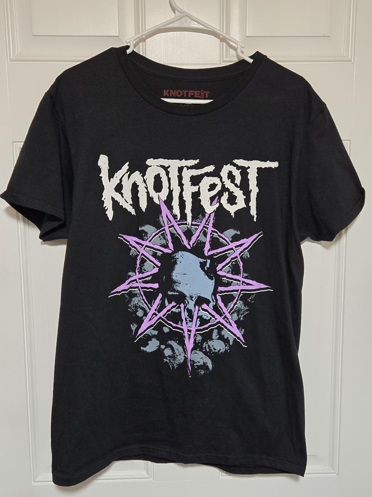 Slipknot 2022 Knotfest Sz M Official Merch Tour Shirt New Rare Dates On Back Unisex T-Shirt S