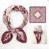 2026 New Paisley Print Small Square Scarf Soft Satin Silk-like Thin Neck Scarf Mature Style Sunscreen Headscarf For Women