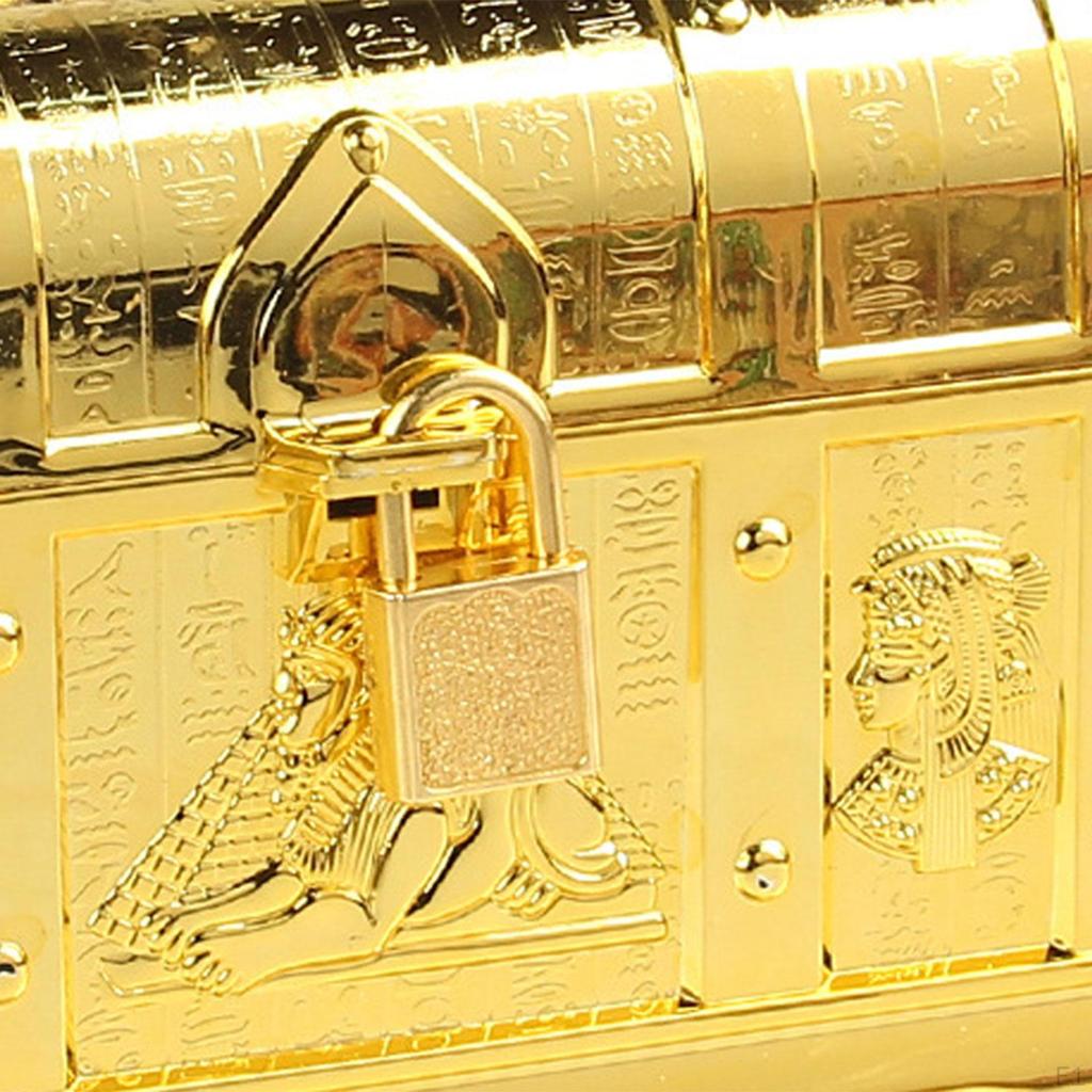 Treasure Chest Box for Kids Adventurous with Lock Pirate Halloween