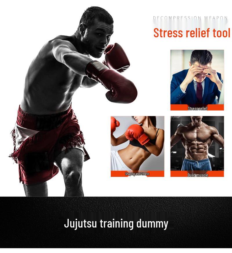 Brazil UFC BJJ Judo Wrestling Leather Sparring Dummy for Lock/Choke Techniques and Sanda Training