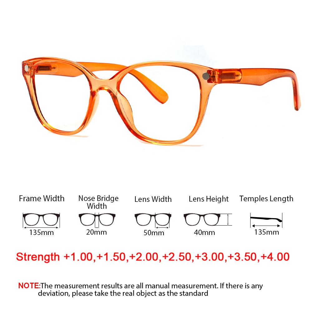 TUREZING Reading Glasses For Women Men Blue Light Blocking Fashion Square HD Presbyopia Glasses
