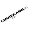 SUBIE GANG JDM Car Windshield Body Sticker For Subaru BRZ Impreza Crosstrek Forester WRX STI Vinyl Decal Car Decor Accessories