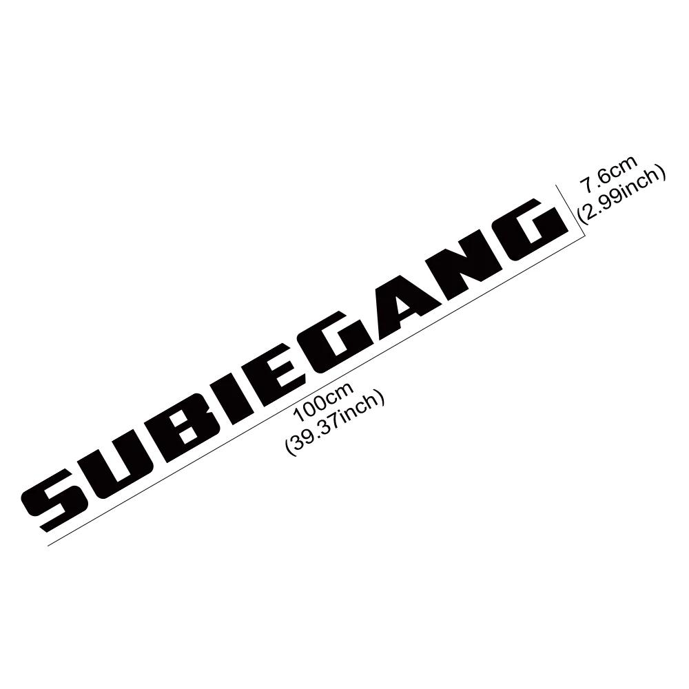 SUBIE GANG JDM Car Windshield Body Sticker For Subaru BRZ Impreza Crosstrek Forester WRX STI Vinyl Decal Car Decor Accessories