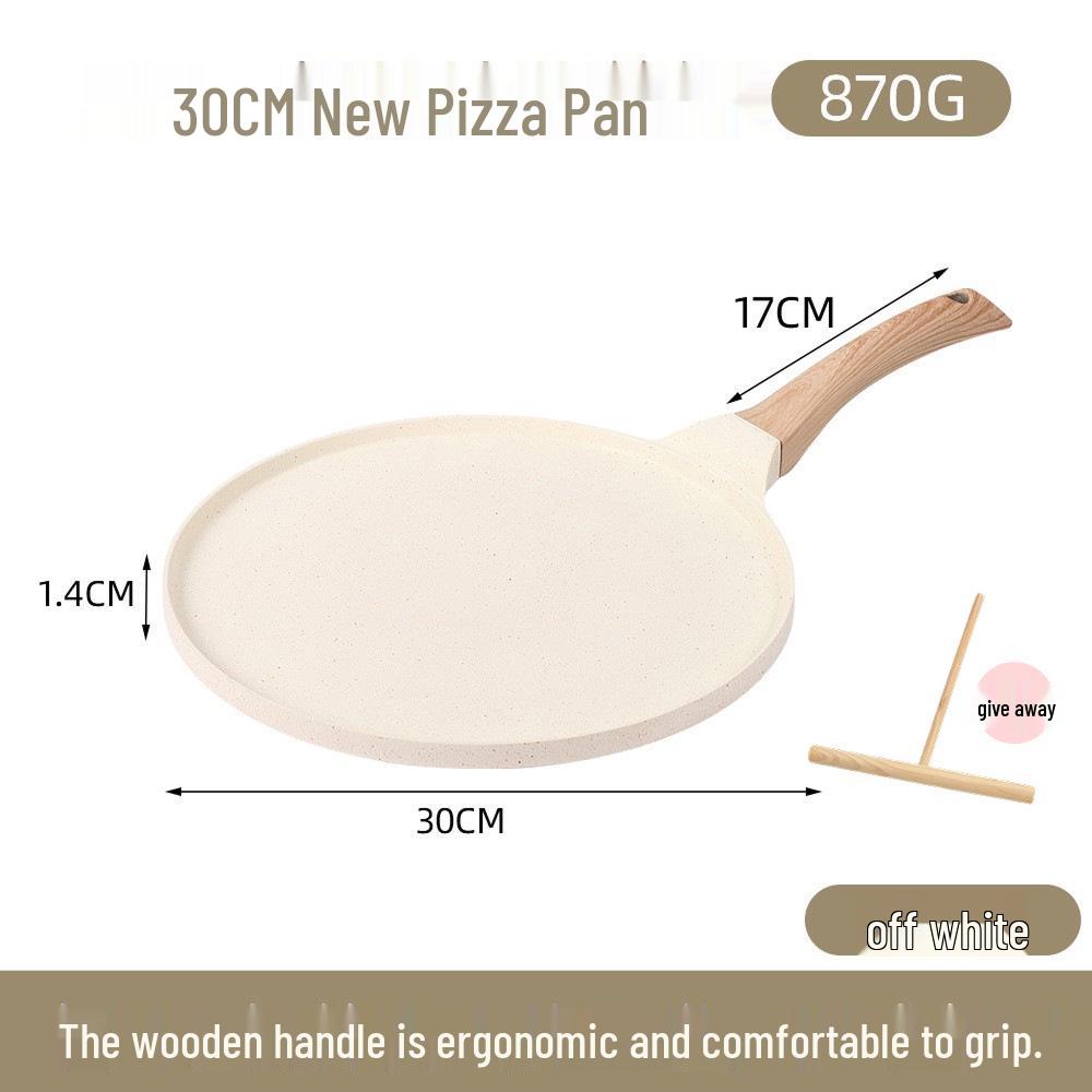 Non-Stick Medical Stone Pan: Ideal for Pizza, Crepes, Steak, Omelettes, and Pancakes