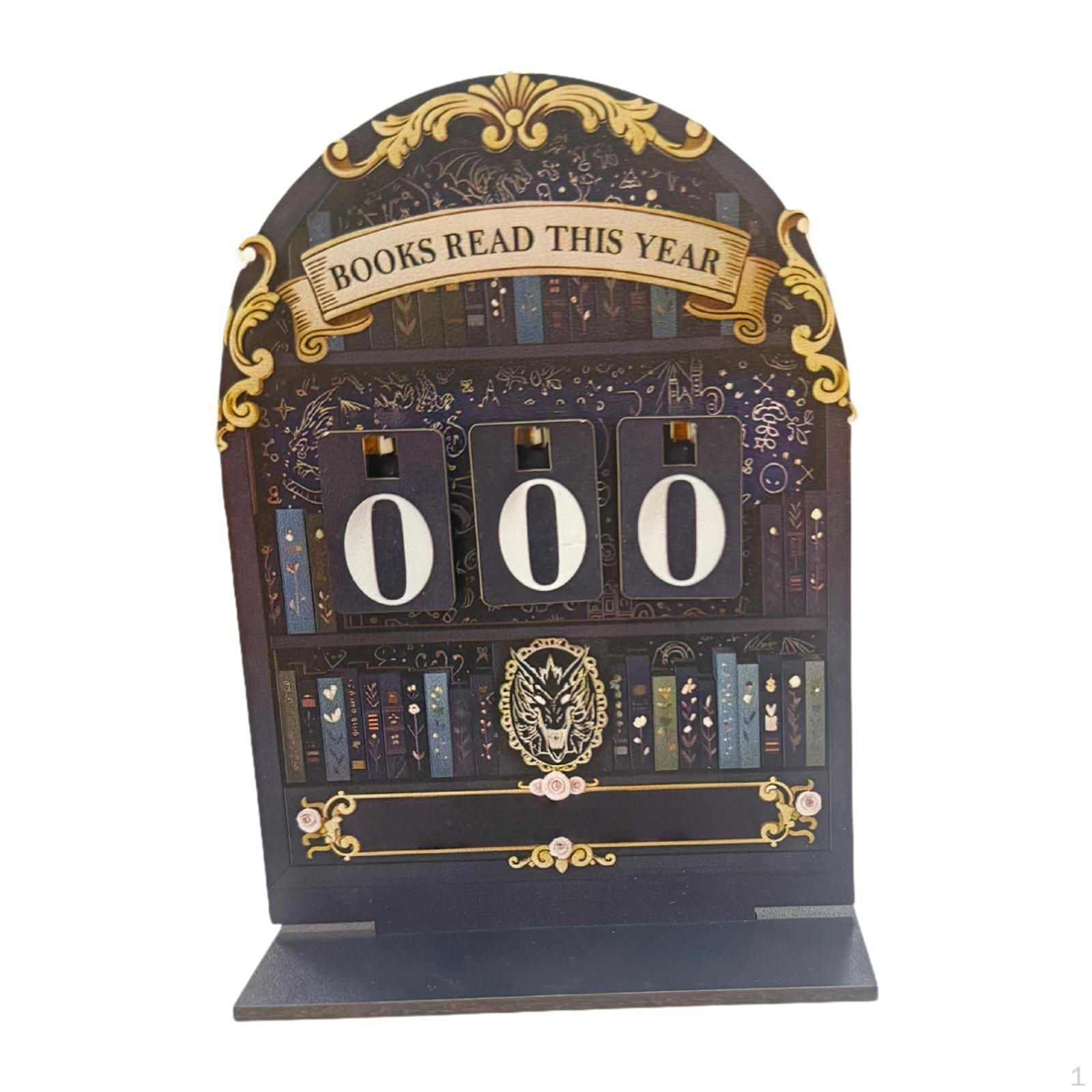 

Book Read Counter, Books Read Sign, Reading Path Sign for The Library чорний