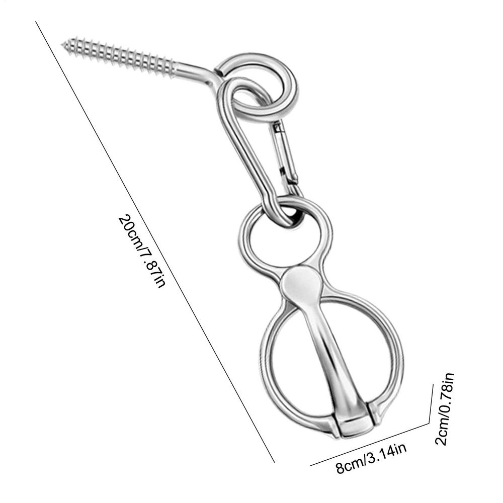 

Horse Tie Ring Stainless Steel Training Equipment Quick Release Horse Tie Ring Reins For Stables Carriages Grooming Station Wash