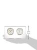 NARUMI Glassworks Breeze Clear Thermo Clock, 9.5cm Tall, GW1000-11058