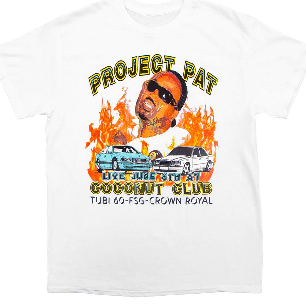 Project Pat RAPPER live T-shirt white Short sleeve all sizes S-5xl Unisex T-Shirt M