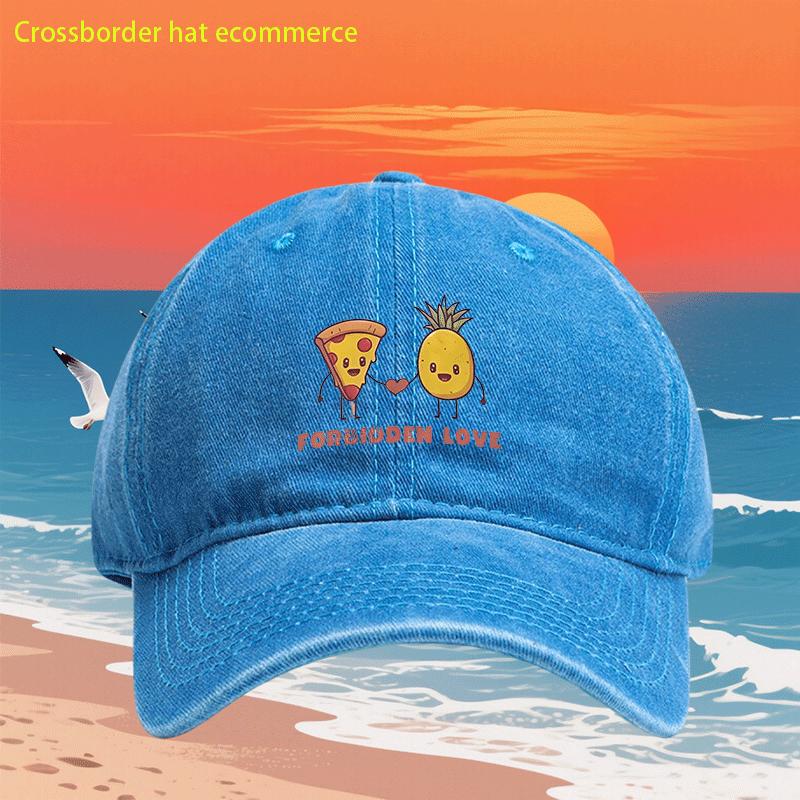 

Кепка для бейсбола с принтом ананасов Запретная любовь , стираная, повседневная, папина кепка, подарок для унисекс One Size