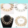 Geometric Metal Necklace For Men And Women With Electroplated Finish Ideal For Travel Gifts