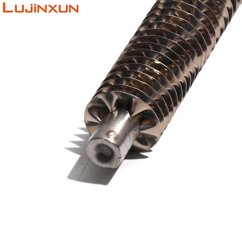 LUJINXUN Calentador de Aire Recto Eléctrico Tubo Calentador de Aletas de Calentamiento en Seco Elemento Calentador para Horno Motor/Carga/Deshumidificación 220V 1PC