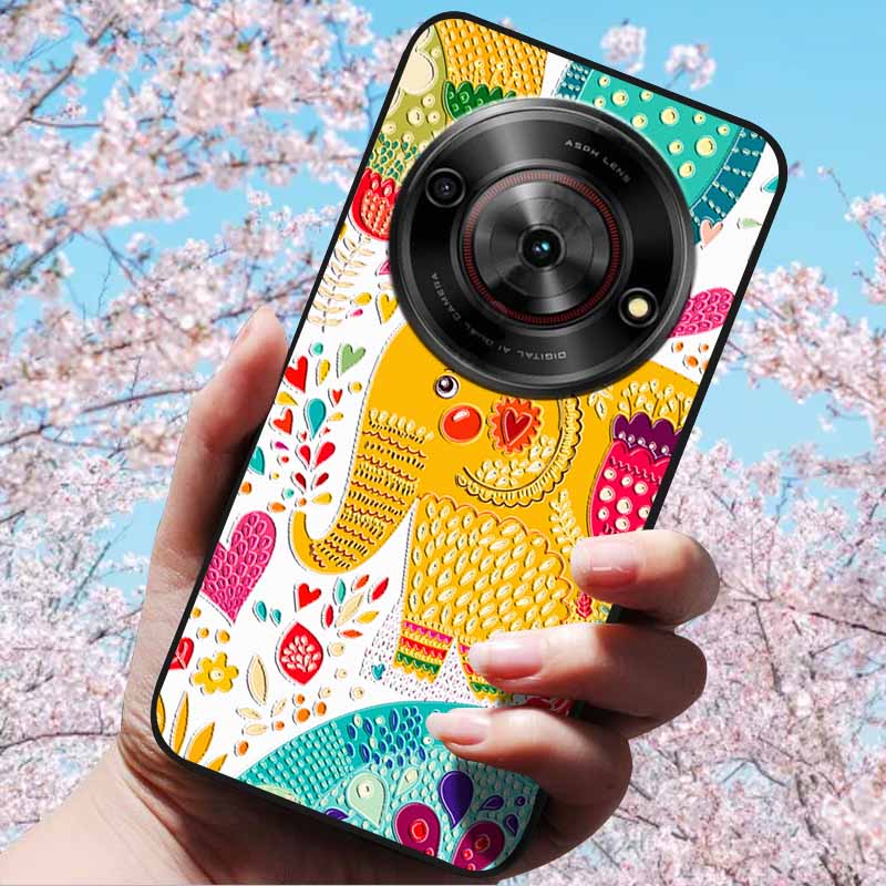 For ZTE Blade A75 5G 6.6" Cases 3D Relief Flower Soft Silicone Luxury Cover for ZTE Blade A75 5G 3D Phone Cases ZTE Blade Z2357N