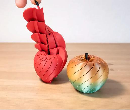 Transformable Stress Relief Toy Fruit Shape Deformable Ball Sensory Fidget Toy for Hand Exercise and Anxiety Reduction