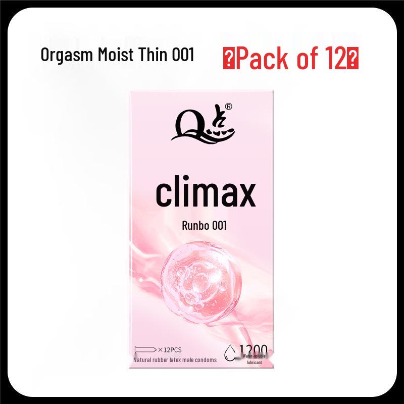Q Point Ultra-Thin 001 Condoms: Lubricated, Spermicide-Free, for Men & Women, Enhanced Feel & Safety