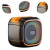 Portable BT Speaker TF USB Playback Powerful Subwoofer Practical with Phone Holder Rbg