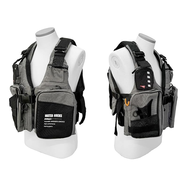 Water Rocks Short Life Vest WRLV-3137-03 Charcoal F