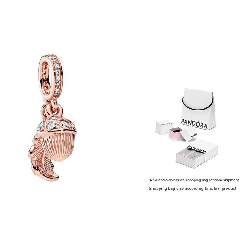 Pandora Moments Exquisite Acorn And Leaf Jewelry Accessories Women Jewelry Rose-Gold 788248CZ Rose Gold