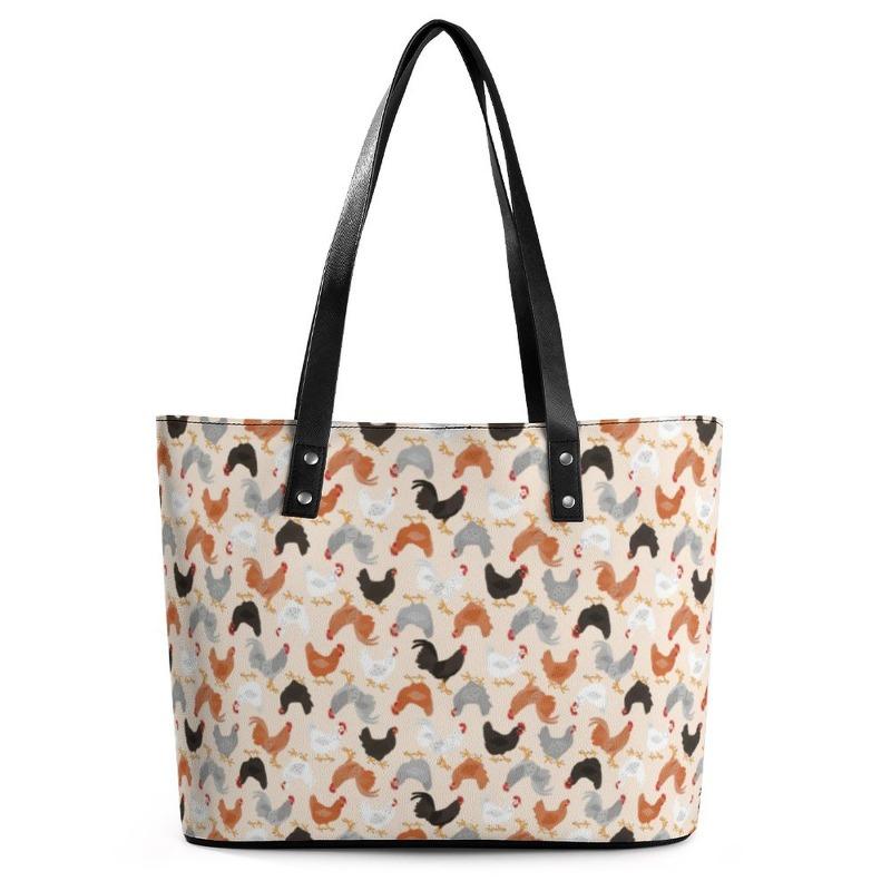Tote Handbag Shoulder Handbag Large Capacity Trendy Niche Digital Color Printing Tote Bag