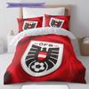 Austria Football Pattern Bedding Home Decoration Birthday Gift (1 * Duvet Cover + 2 * Pillowcase, Without Core),fan Merchandise.