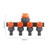 4-Way Tap Adapter Removable Garden Hose Splitters  Four Independent Switches for Outdoor Sprinkler Drip Irrigation System