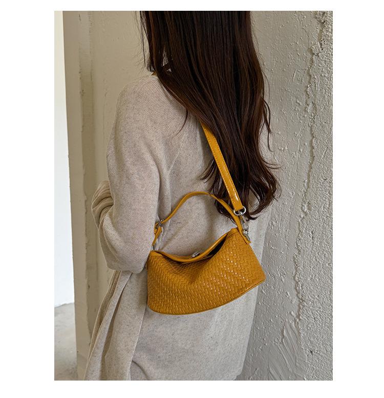 Vintage 2026 Handmade Woven Basket Shoulder Bag: Versatile Retro-Style Women's Underarm Handbag