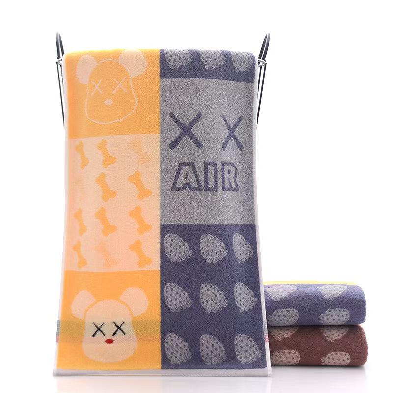 Soft Absorbent Pure Cotton Face Towel for Adults - Thickened, Polyester Blend