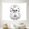 Boho Tapestry Wall Hanging Gothic Decor Celestial Moon Mandala Art Psychedelic Room Decor Festival Wall Art Vintage Home Textile