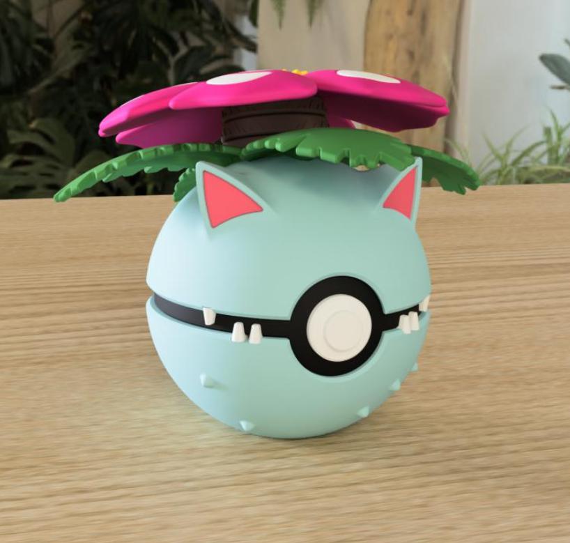 Poké Ball Pokemon Form Sphere Figures Model Statue Desktop Ornament 3d Printed Model Trendy Toy Surprise Gift Collectible