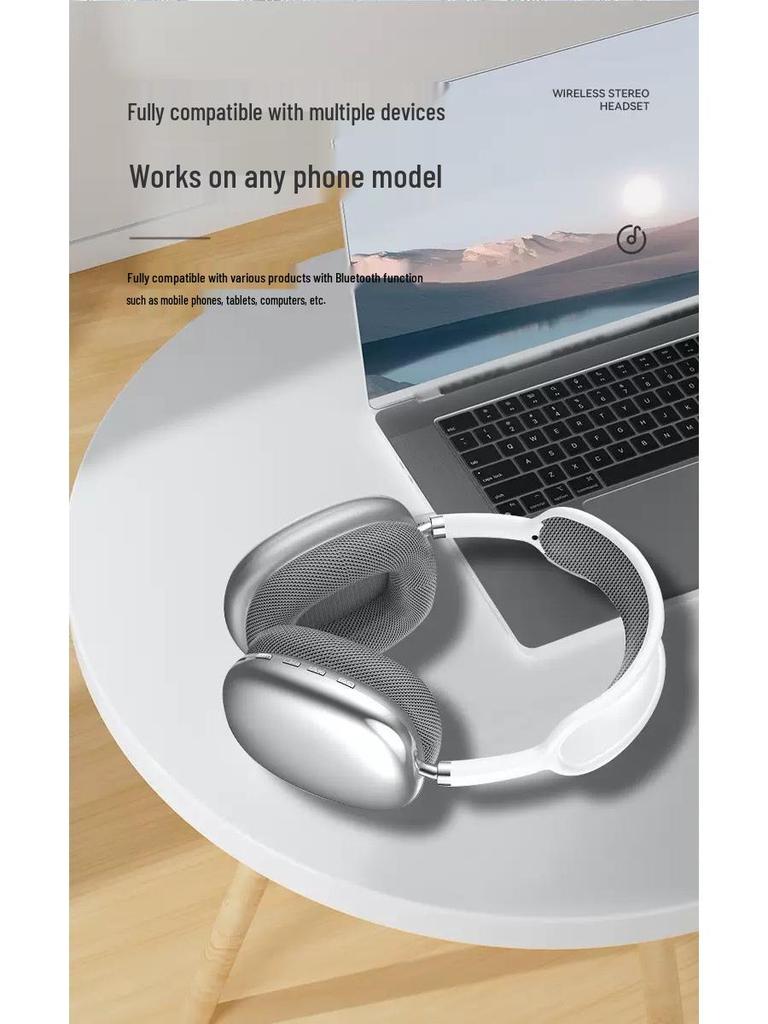 P9ProMax Over-Ear Bluetooth Headphones with Long Battery Life and Deep Bass