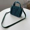 Women's Mini Crossbody Bag Corduroy Shoulder Bag Female Canvas Handbag Zipper Totes Ladies Casual Purse Cloth Pouch For Girl