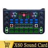 Professional Portable Mixer Sound Mixing X60 Sound Card English Version Convenient Compact For Live Broadcast KTV Singing