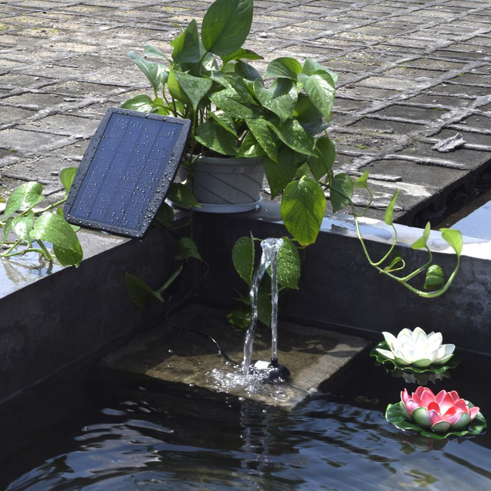 Pompă de Apă Energie Solară Panou Fântână Decorativă Peisaj Piscină Grădină Fântâni Plug-in 9V2.5W Pompă Fântână Cascadă Grădină