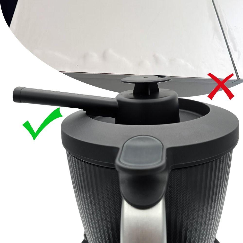 360° otočný rozptylovač páry, žáruvzdorná, odolná parní vodicí trubice, PP potravinářské kvality, deflektor páry pro Thermomix TM7