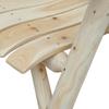 Outdoor Classic Wooden Adirondack Deck Outdoor Patio Lounge Chair with Ergonomic Design Fir Wood Frame, Natural Wood