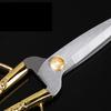 Stainless Steel Scissors Ergonomic Design Gold Tone Dragon Scissors for Needlework Sewing Dressmaker