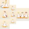 Adorable White Goose Plush Toy Keychain Cartoon Duck Doll Backpack Charm