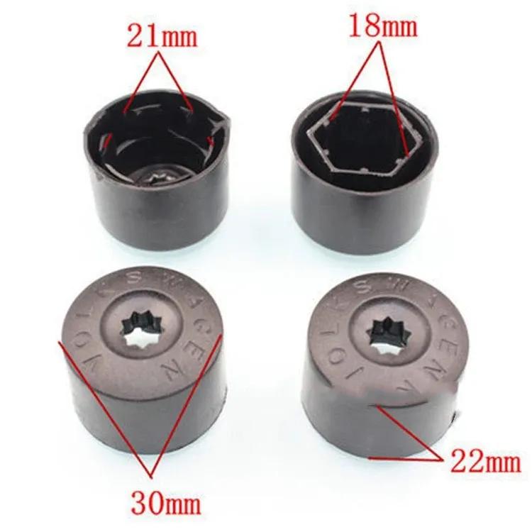 20/25pcs 21/18mm Decorative Tyre Wheel Nut Bolt Head Cover Cap Wheel Nut Auto Hub Screw Cover Protection Dust Proof Protector