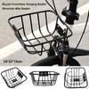 Metal Bicycle Rear Basket Fixed Durable Backpack Storage  Children's Folding Bike Accessories