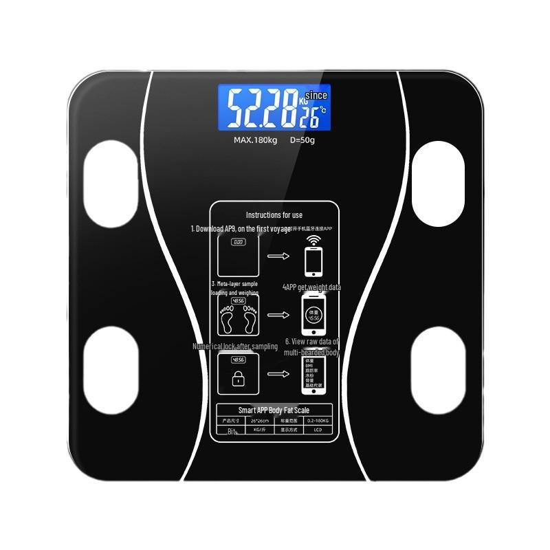 Smart Rechargeable Body Fat Scale - High-Precision Multifunctional Electronic Weight Scale for Home