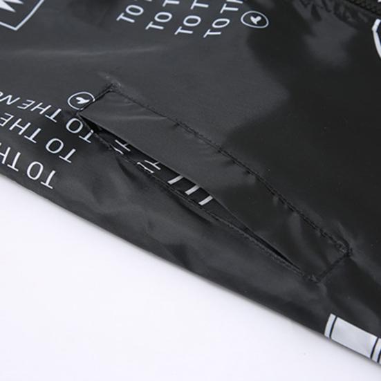 Menn jakke hette glidelås lukkes anti-UV pustende vindtett daglig slitasje elastisk mansjett Bokstavtrykk jakke frakk for hverdagen