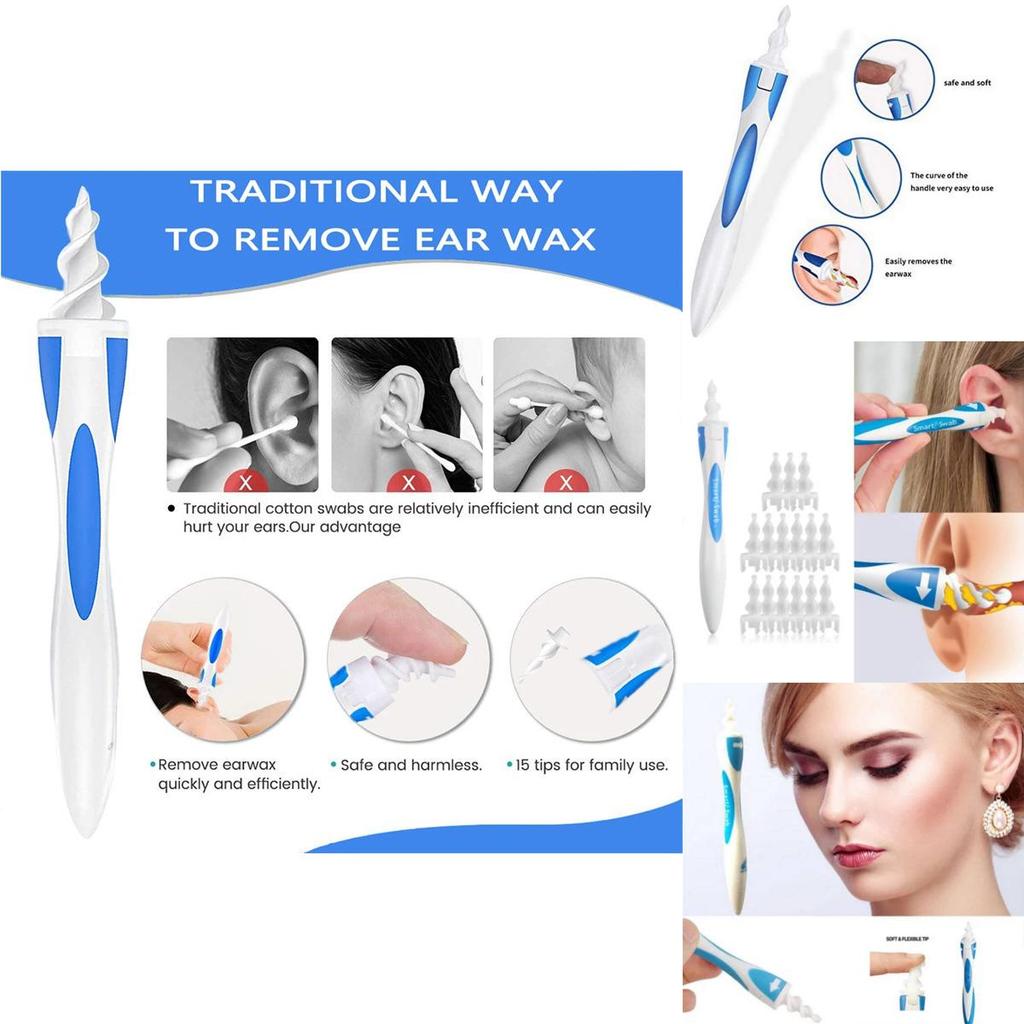 Silicone Spiral Ear Cleaning Tool Set For Safe Ear Hygiene And Personal Care