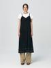 KUMÉ Pleated Ruffle Sleeveless Long Dress