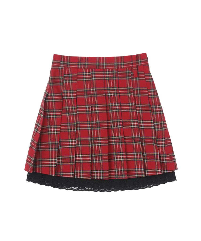 Sseonegteu Stage Pleats Skirt - Red